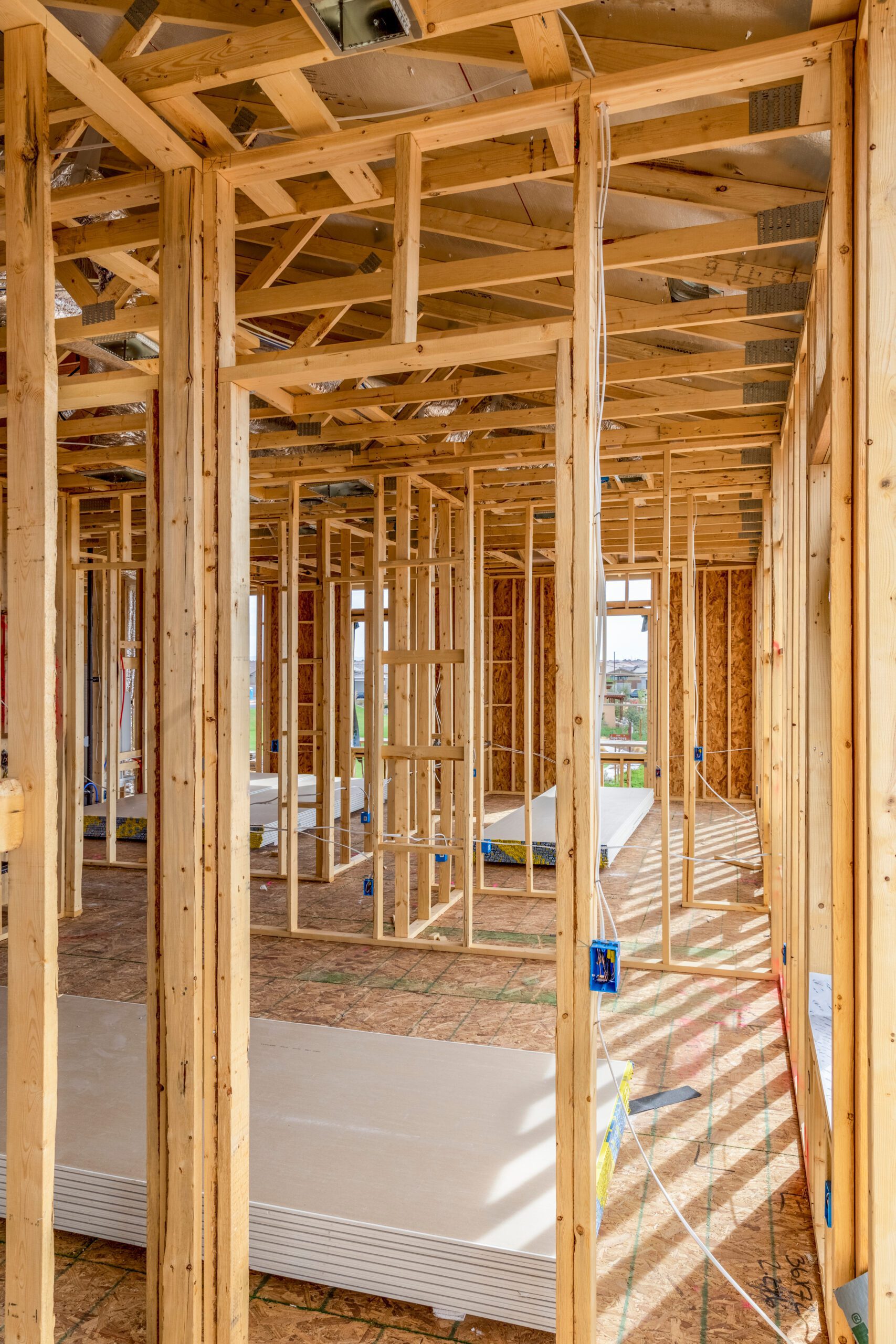 New,Home,Construction,With,Concrete,Slab,Flooring.